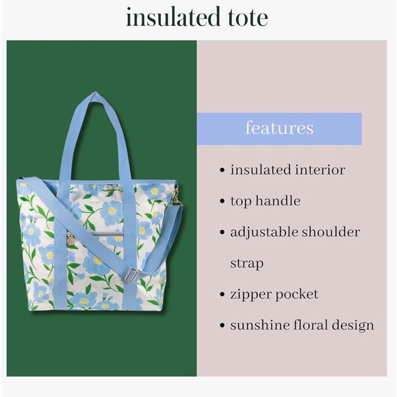 Kate Spade New York Large Capacity Insulated Cooler Tote - Picture 9 of 9